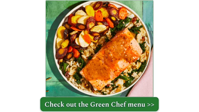 Green Chef's Sockeye Salmon with Orange-Cranberry Sauce