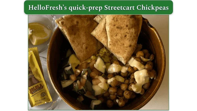 Photo of the Streetcart Chickpeas recipe served in a bowl