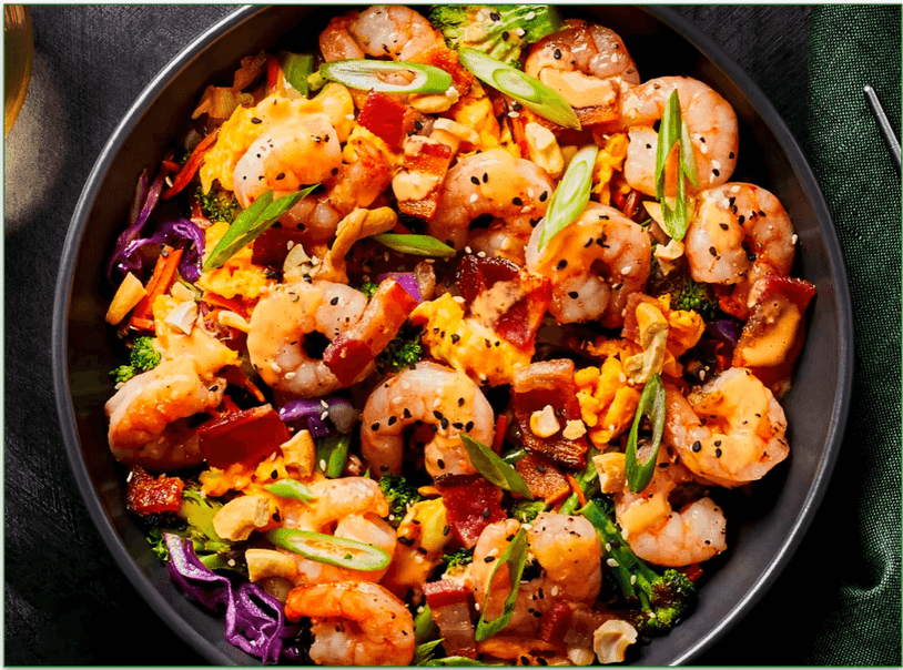 Green Chef's Boom Boom Shrimp & Bacon Bowl