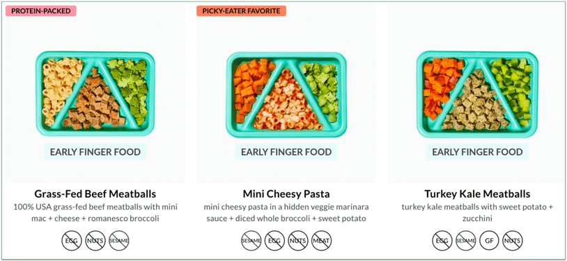 Biteables help babies and toddlers transition to table food