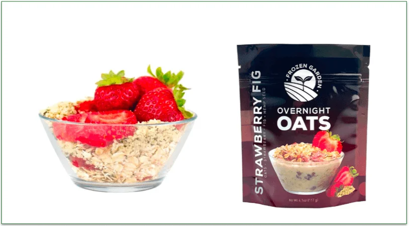 Strawberry Fig Overnight Oats by Frozen Garden