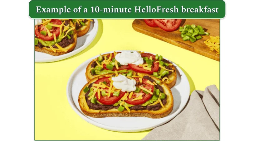 HelloFresh's 7-Layer Dip Avocado Toasts