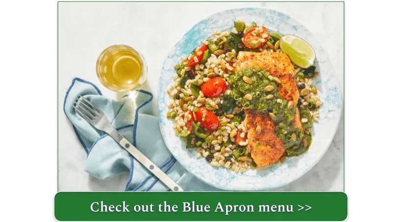 Blue Apron's Chimichurri Salmon