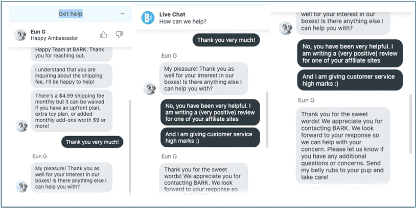 The Happy Team was very helpful