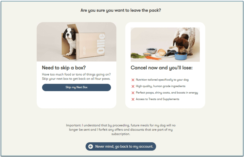 You can either skip or cancel your subscription