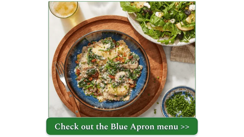 Blue Apron's Five Cheese Ravioli & Truffle Sauce