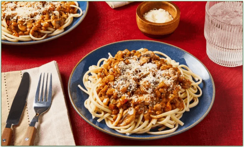 Chefs Plate's Lentil Bolognese recipe