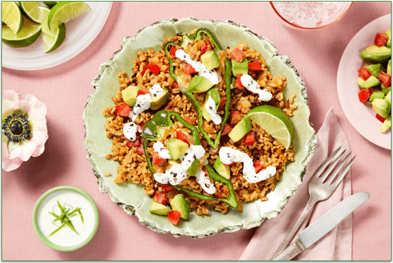 Seven Grain Chiles Rellenos from HelloFresh