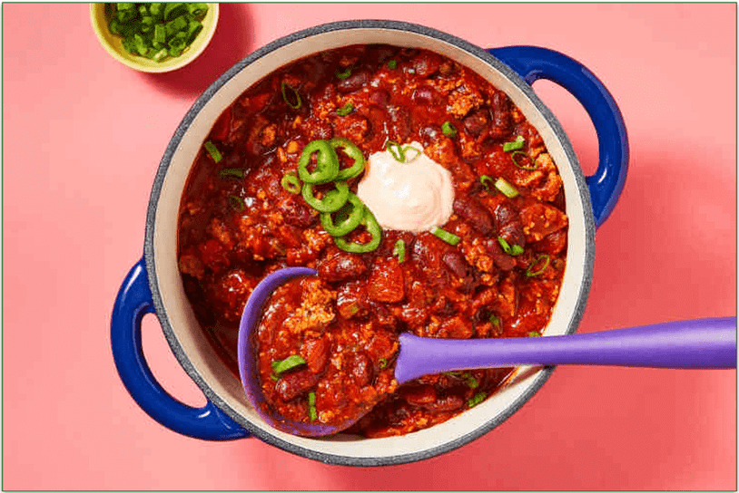 HelloFresh's One-Pot Cowboy Turkey & Bean Chili