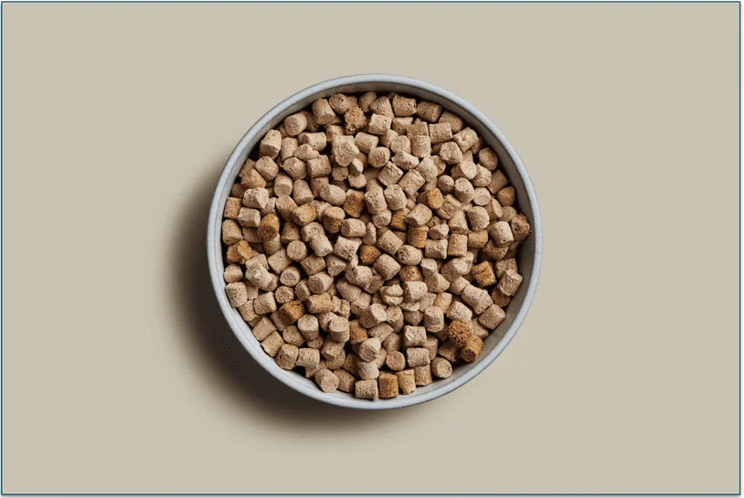 Freeze-dried meals look just like your dog's regular kibble