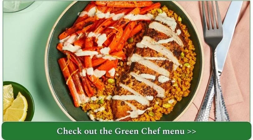 Green Chef's Spicy Tunisian Chicken with Pistachio Cauliflower Rice