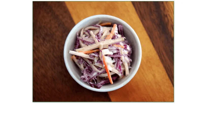 Creamy Spiced Coleslaw in a bowl