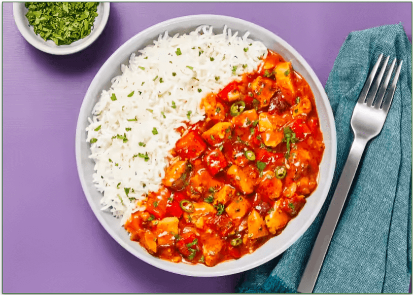 Indian Style Chicken Curry with Rice by HelloFresh