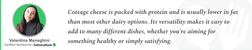 Nutritionist quote about cottage cheese