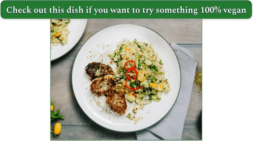 a plate of Crispy Turnip Cakes from purple carrot