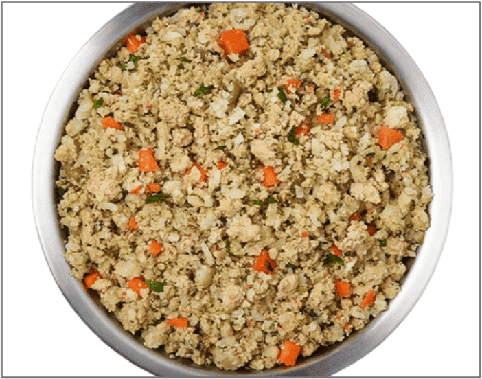 Just Food for Dogs menu, Chicken & White Rice Recipe