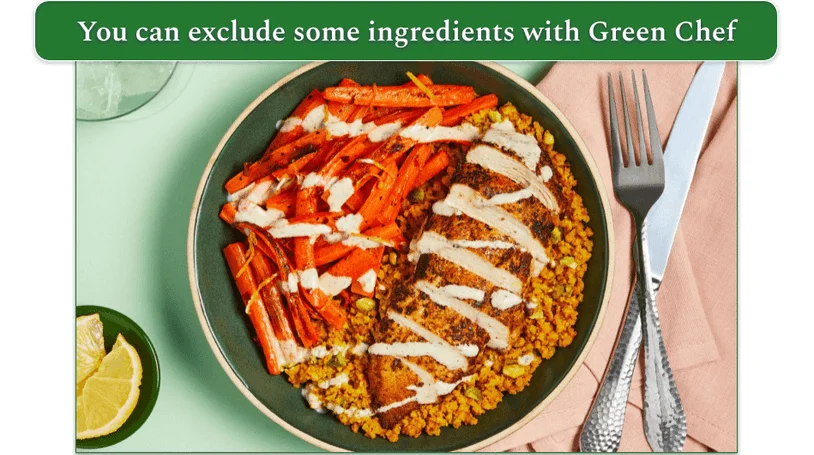 A screenshot of Green Chef's Add-ons