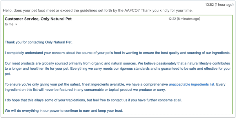 Email support could be better