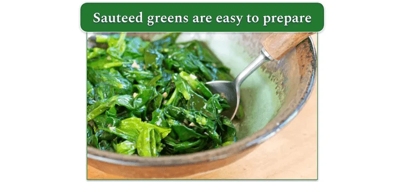 sauteed spinach with garlic