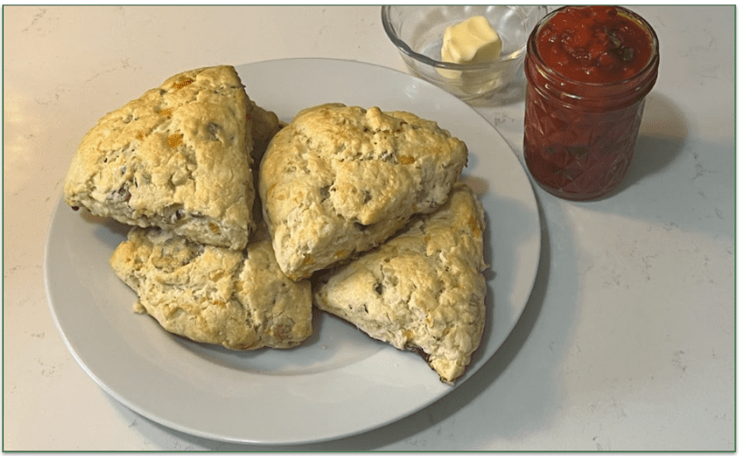 Marley Spoon's Bacon Cheddar Buttermilk Scones