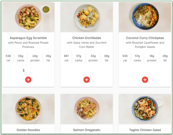 The Good Kitchen's menu