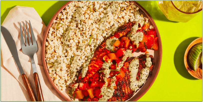 Caribbean-Spiced Tilapia with Mango Salsa from Green Chef