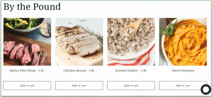Muscle Meals 2 Go's By the Pound ingredients