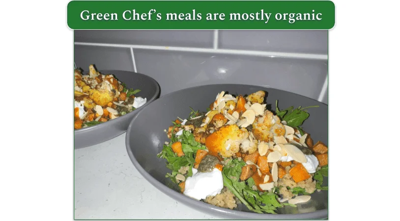 Green Chef’s Harissa and Zhoug Cauliflower