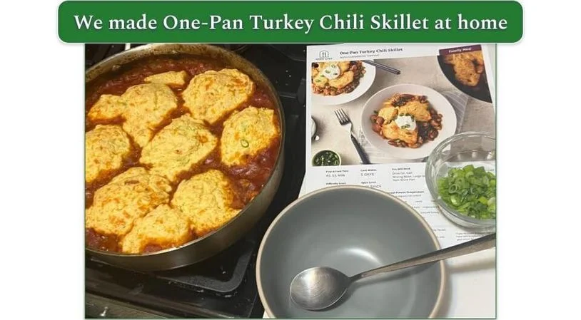 One Pan Turkey Chili Skillet by Home Chef
