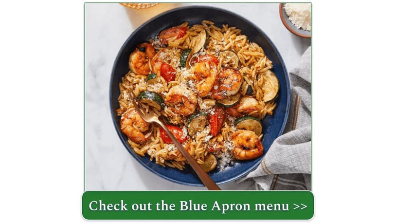 Blue Apron's Smoky Butter Shrimp & Orzo