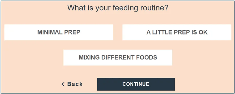 I like that the feeding routine is also among considerations
