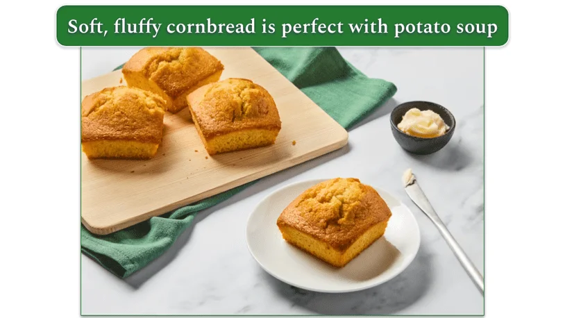 HelloFresh's Honey Butter Cornbread dish