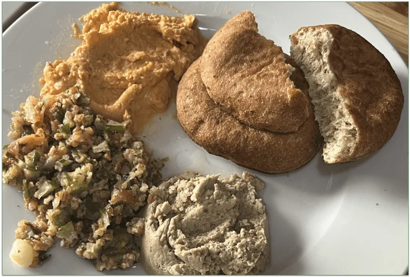 Diet-to-Go's Mediterranean Tapas served on a plate