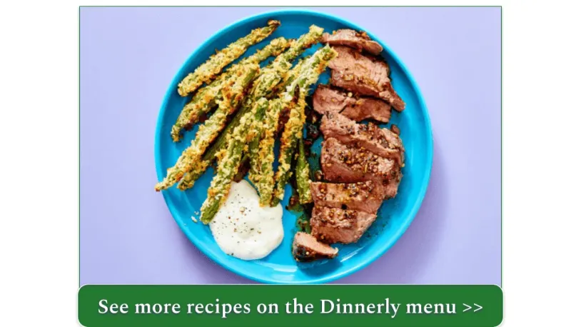 Dinnerly's Low-Carb Steak & Crispy Green Bean "Fries"
