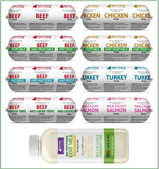 A RawPaws one-time only variety pack
