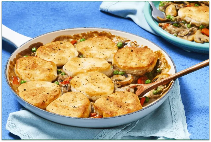  Beef & Mushroom Biscuit Pot Pie from EveryPlate