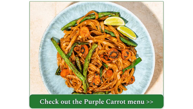 an image of purple carrot's Peanut Pad Thai Noodles