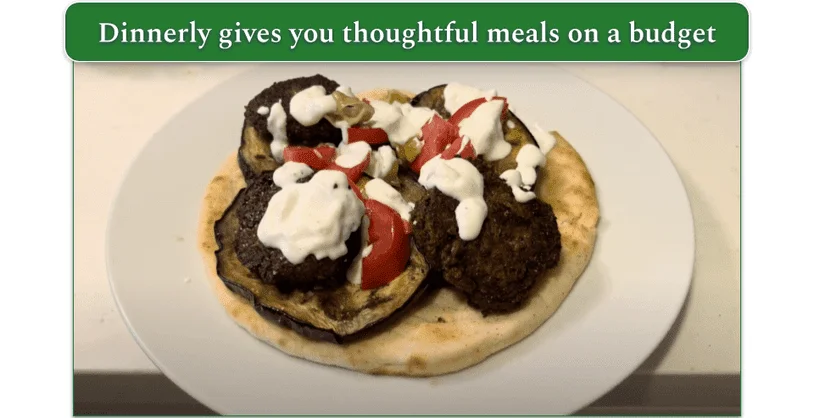 Dinnerly’s Eggplant Sabiche Sandwich