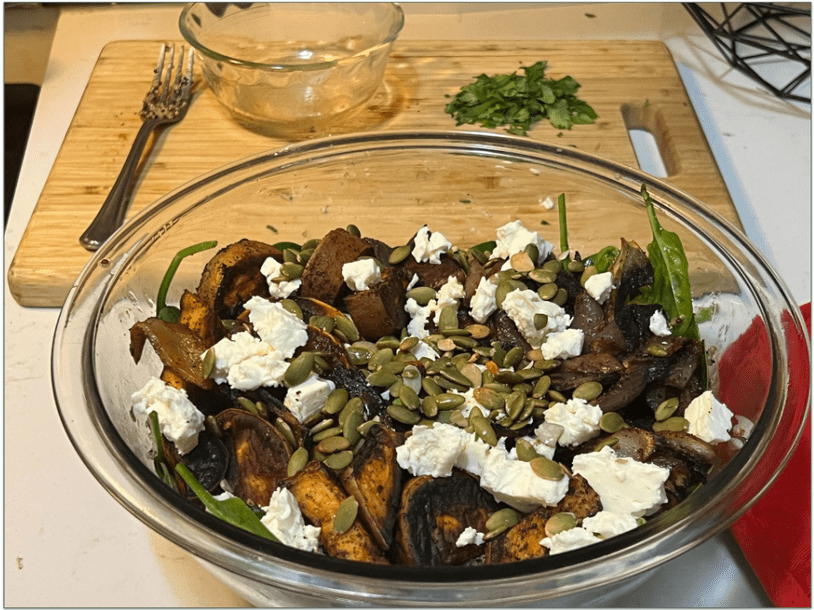 Our reviewer enjoyed the Mediterranean-inspired salad