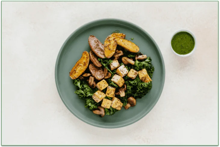 Veestro's Rosemary Roasted Tofu dish