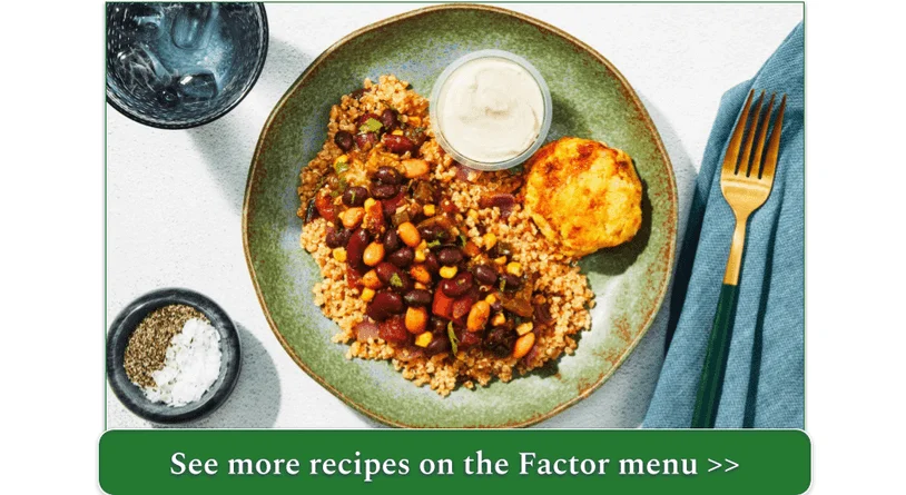 Three Bean Vegan Chili from Factor