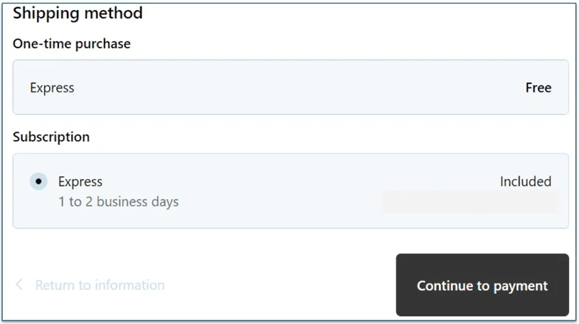 Maev shipping methods