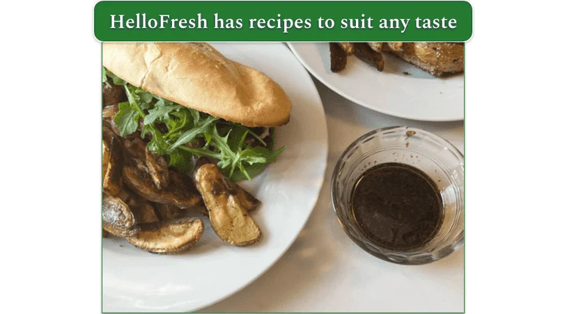 HelloFresh’s Vegan Mushroom French Dip Sandwiches