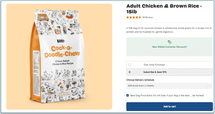 1: Choose what items you want to purchase