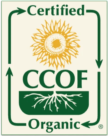 The CCOF certified organic label.