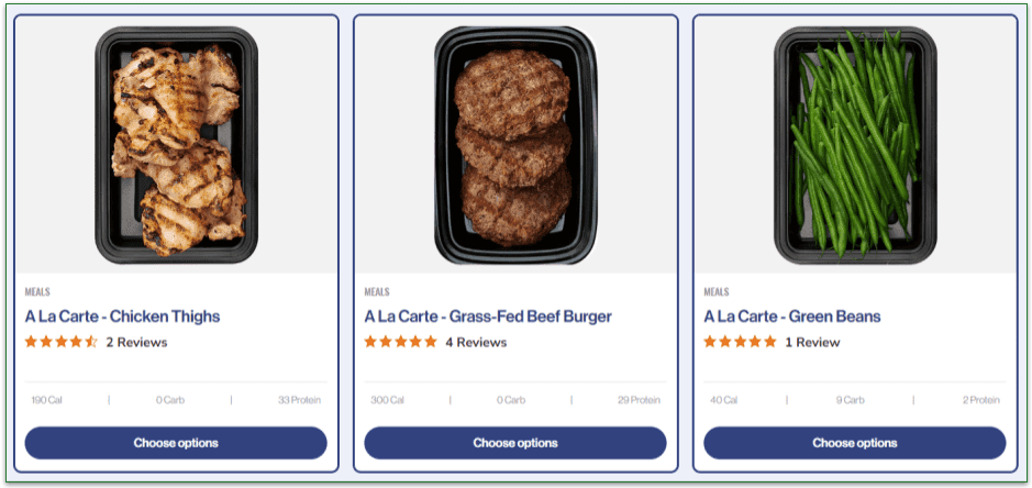 Eat Clean Bro's bulk meats and green beans