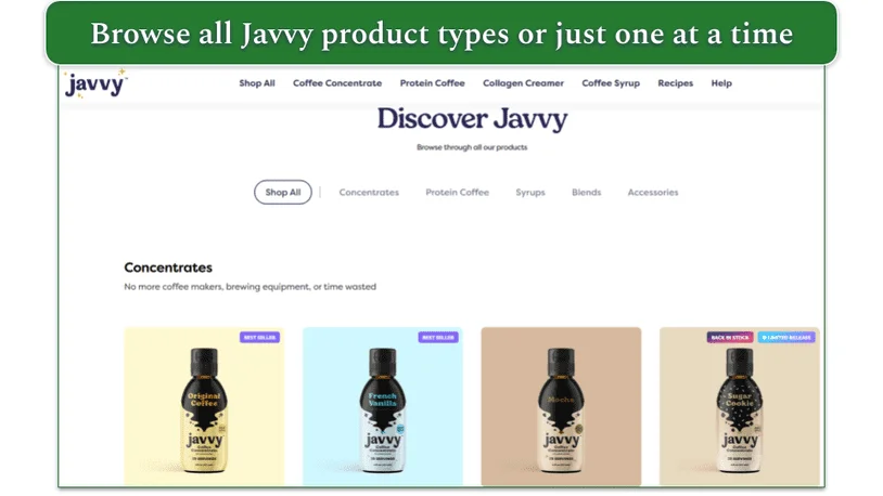 Javy Coffee's Blends