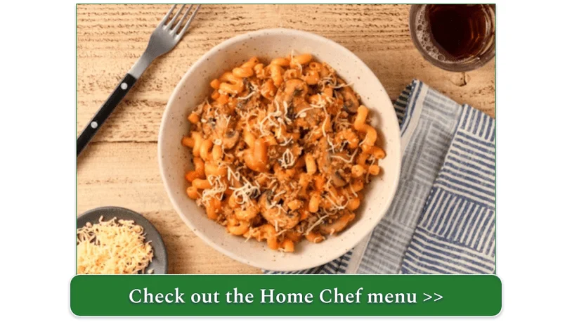 Home Chef's Mushroom Bolognese Cavatappi
