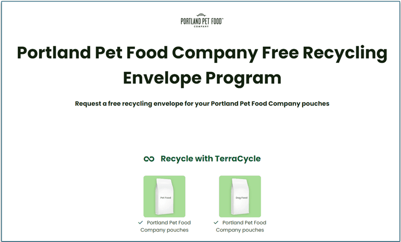 Recycling program with Terracycle
