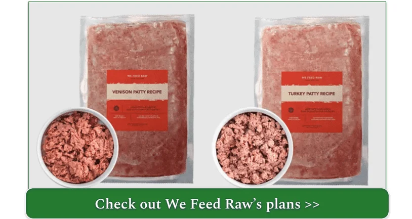 We Feed Raw's Venison and Turkey recipes
